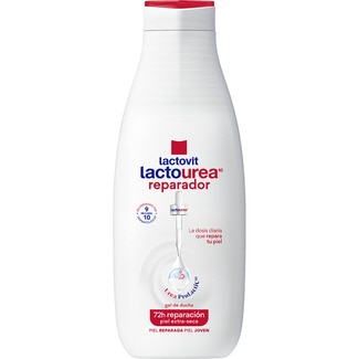 gel de baño Lactourea reparador 72h con Urea ProLactic10 botella 550 ml para piel extra-seca - Lactovit