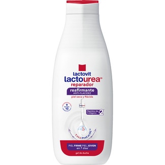 gel de baño Lactourea reparador reafirmante anti-flacidez con Urea ProLactic10 botella 550 ml para piel seca y flácida - Lactovit