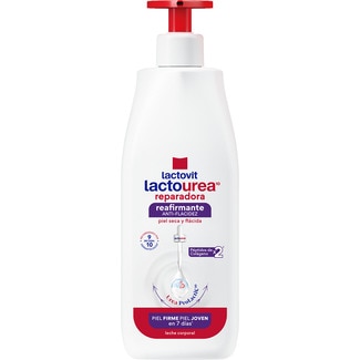 leche corporal Lactourea reparador reafirmante anti-flacidez con Urea ProLactic10 dosificador 400 ml para piel seca y flácida - Lactovit