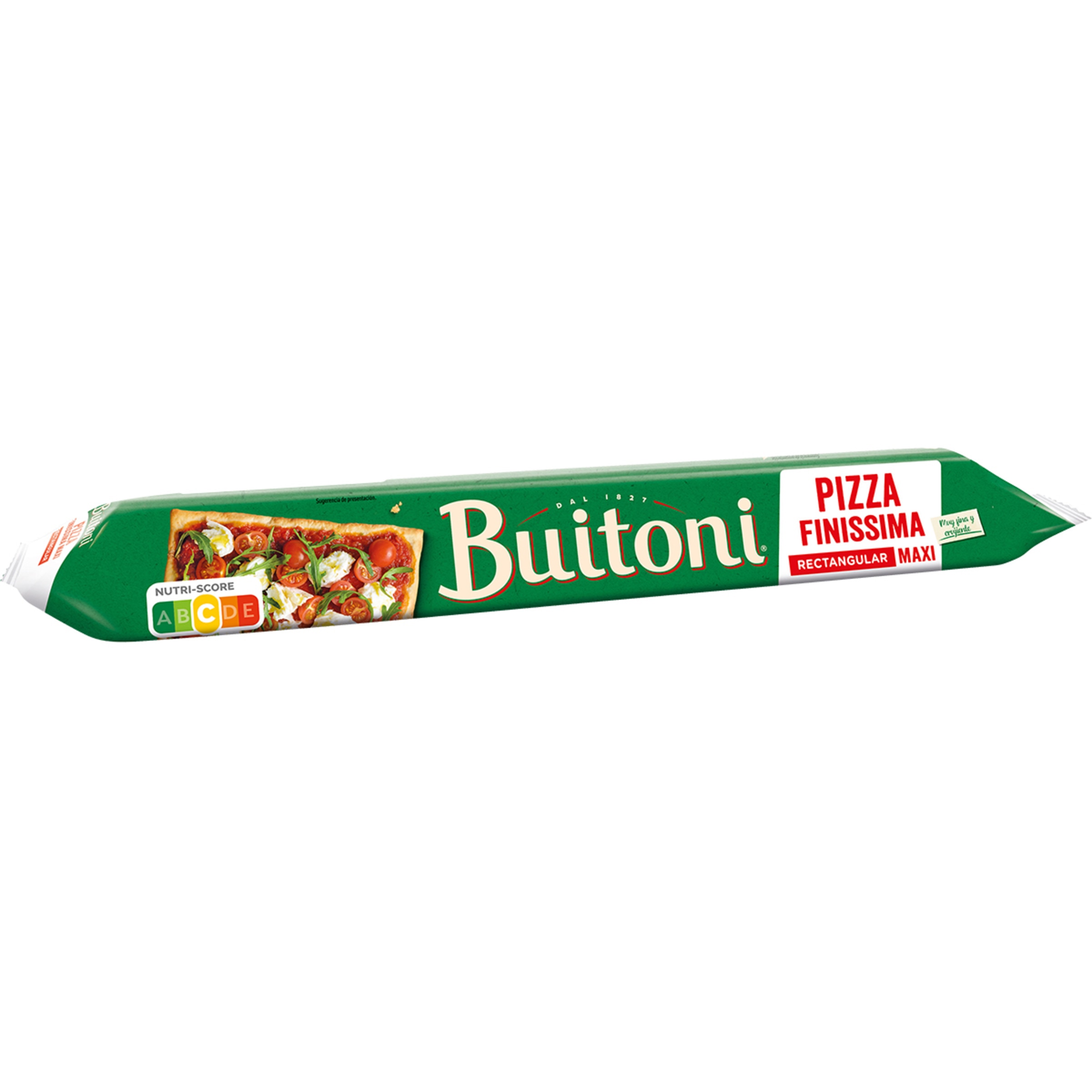 masa vegana para pizza finíssima rectangular maxi envase 350 g