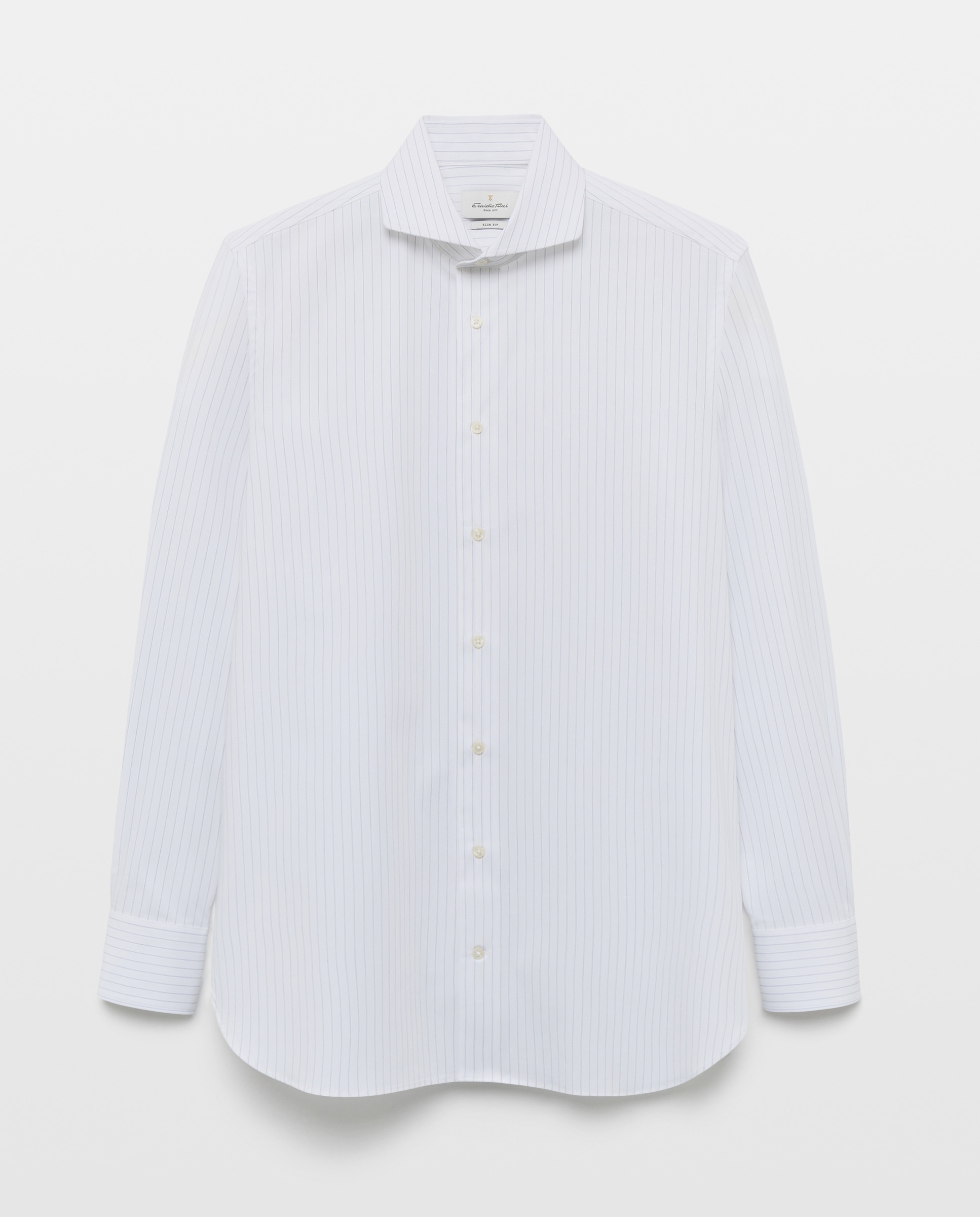 Imagen 5 de Camisa vestir slim fit 90% algodón 10% elastano - Emidio Tucci - Blanco Blanco