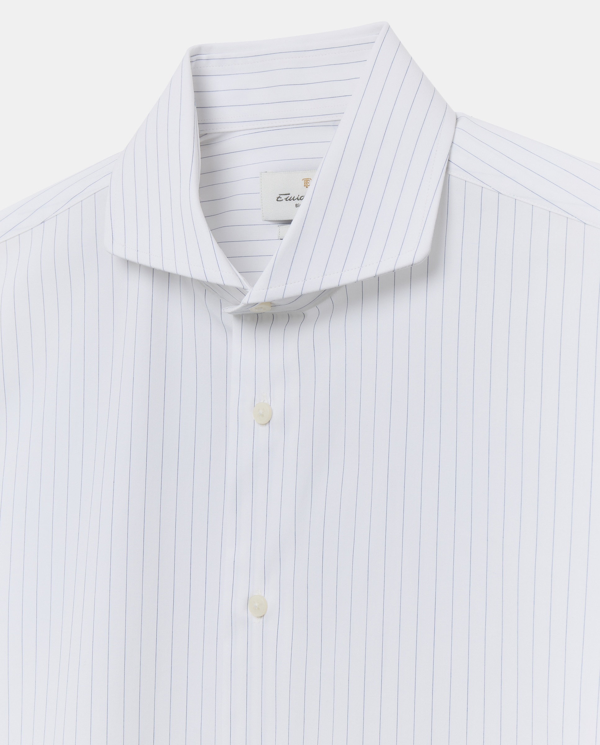 Imagen 6 de Camisa vestir slim fit 90% algodón 10% elastano - Emidio Tucci - Blanco Blanco