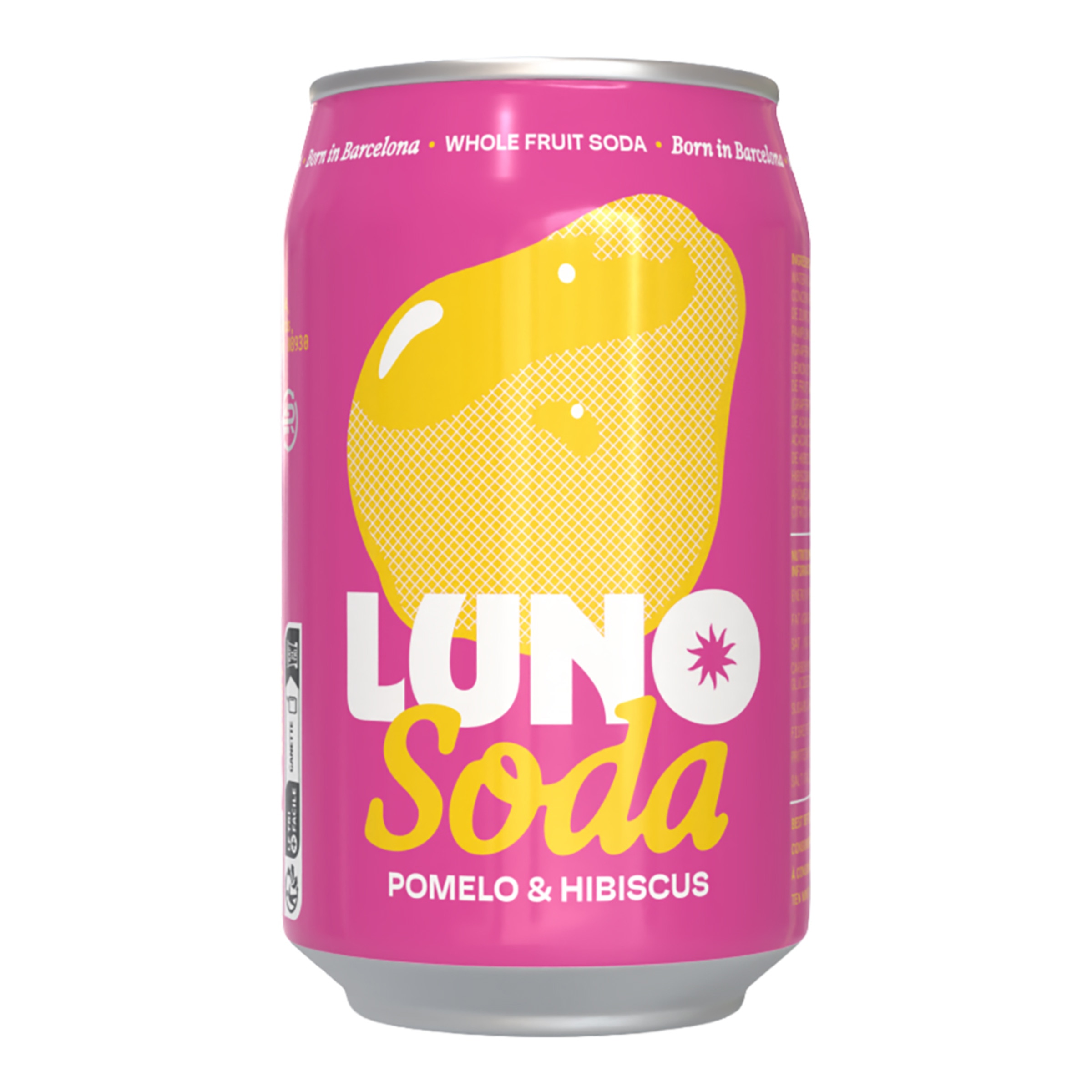 Imagen 0 de Refresco natural a base de frutas, pomelo e hibisco Luno Soda