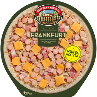 pizza Frankfurt cocida al horno de piedra envase 420 g - Casa Tarradellas