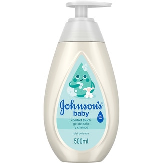 Cotton Touch gel de baño infantil sin sulfatos ni colorantes dosificador 500 ml - Johnson's Baby