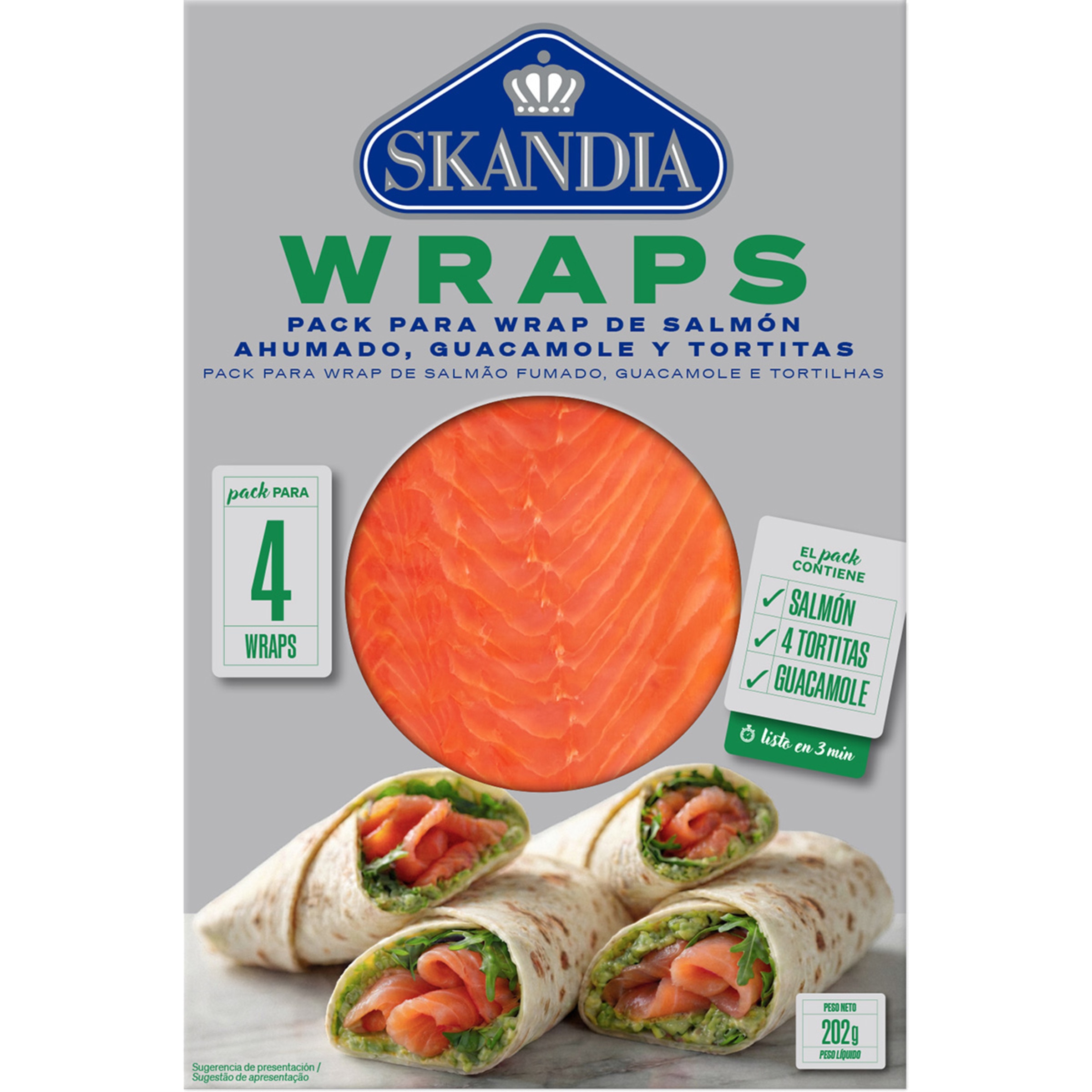Wraps de Salmão Fumado unidade 202 g