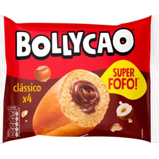 Bolos Recheados com Chocolate 4 Unidades embalagem 228 g - Bollycao