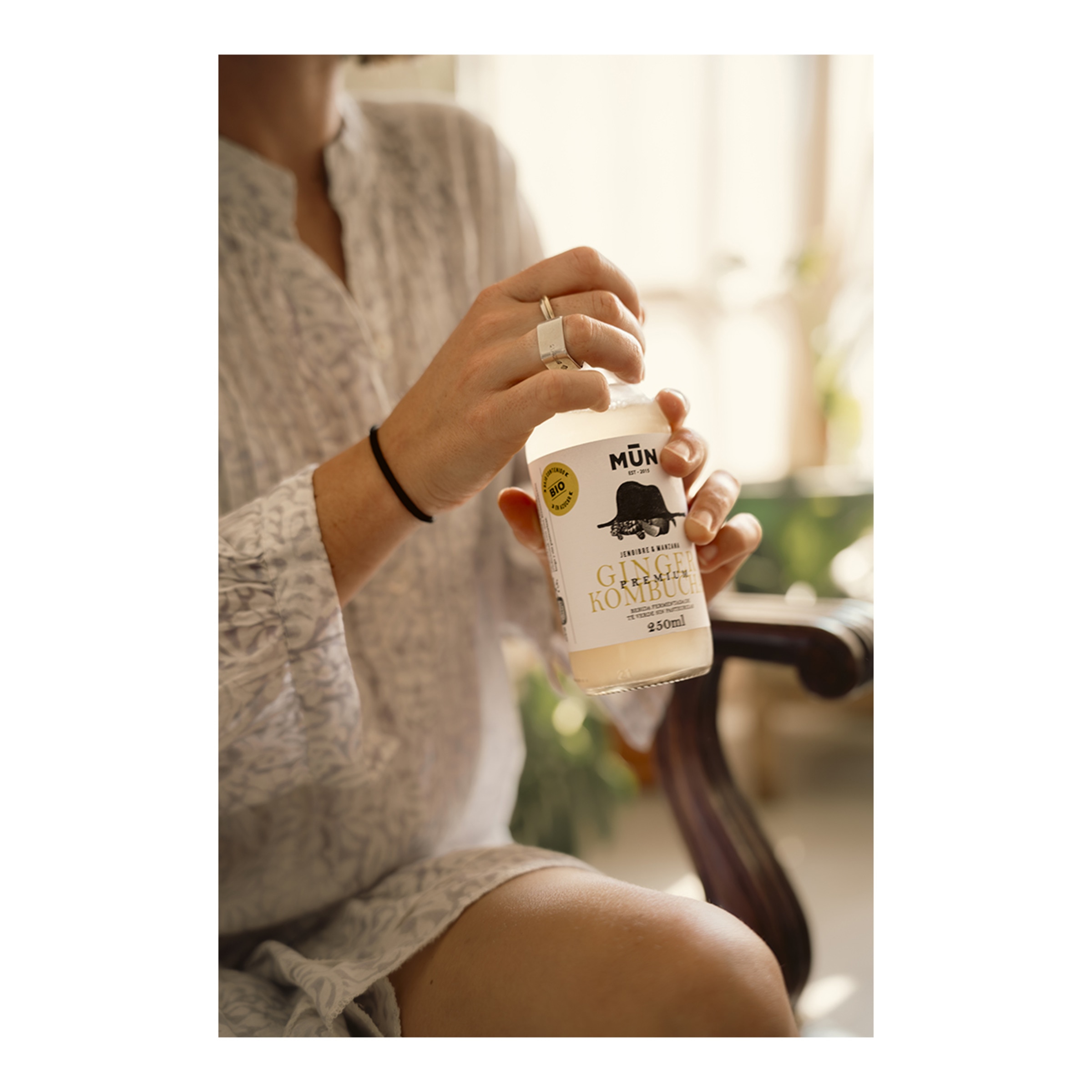 Té probiótico Ginger Kombucha con manzana y jengibre 2