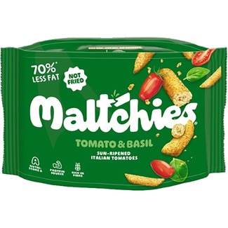 snack crujiente tomate y albahaca bolsa 45 g - Malchies