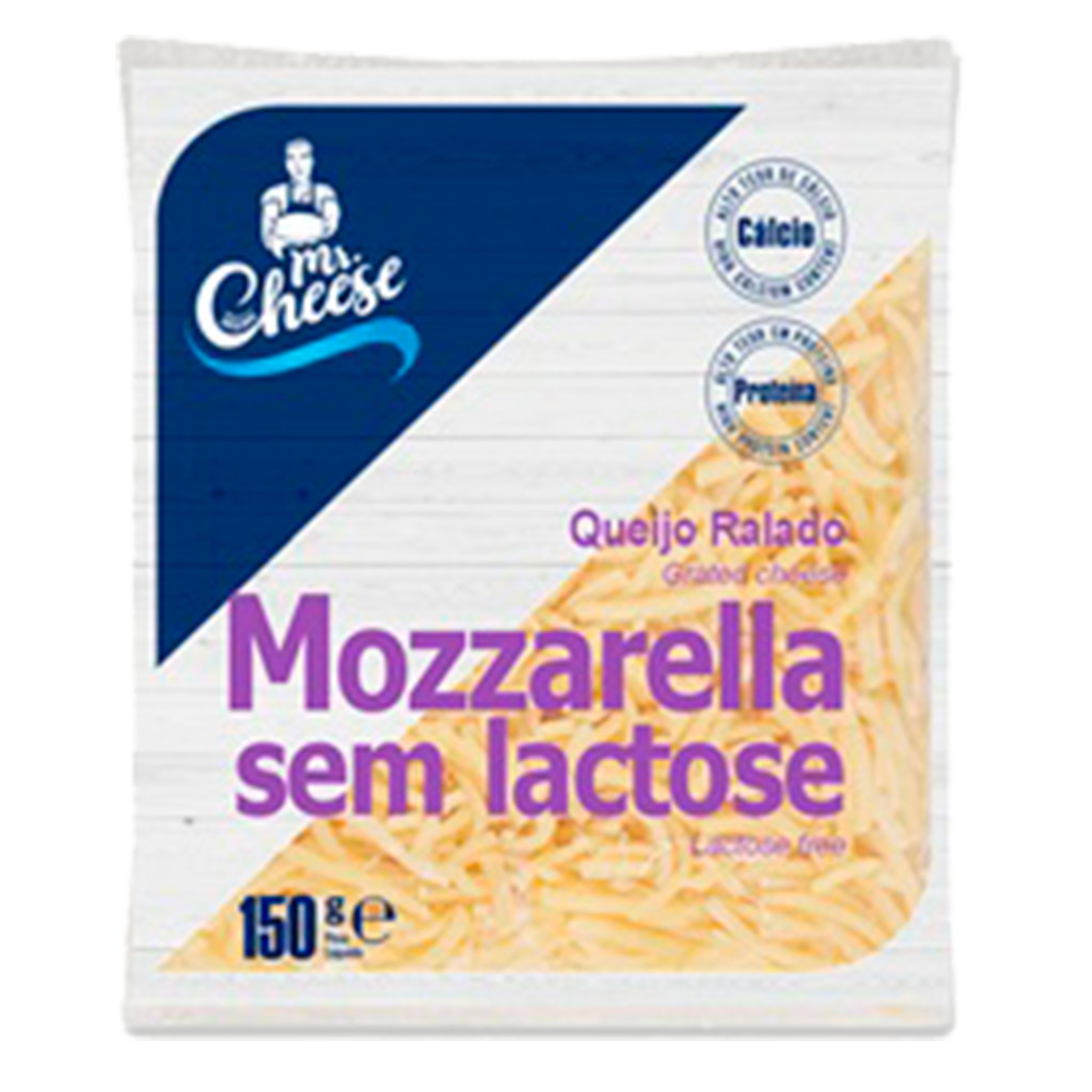 Queijo Ralado Mozzarella Sem Lactose unidade 150 g