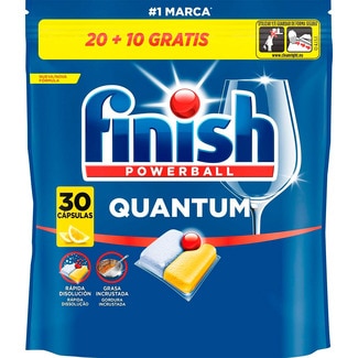 Detergente Máquina Loiça Pastilhas Quantum embalagem 30 unidades - Finish