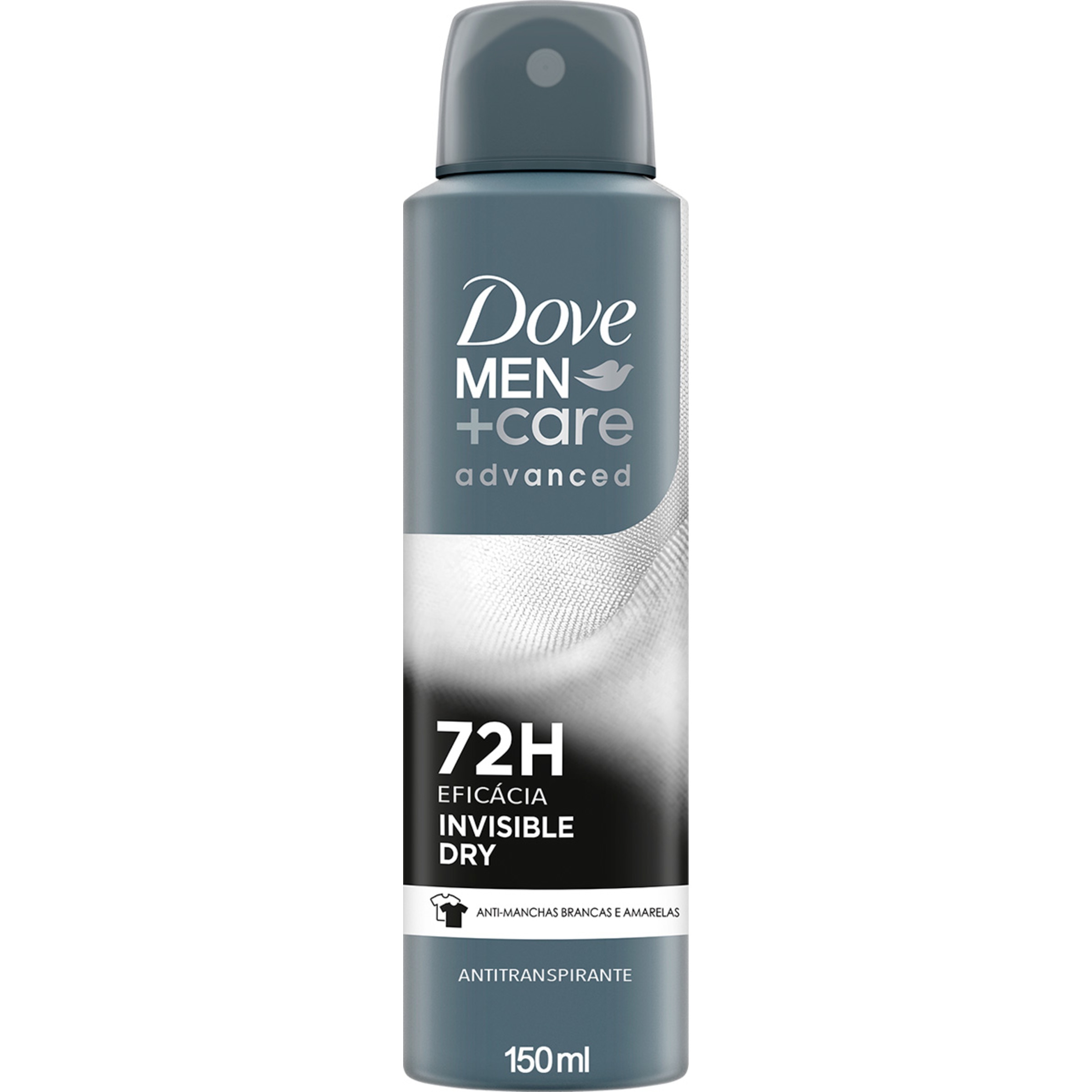 Desodorizante Spray Men Invisible Dry 72H embalagem 150 ml
