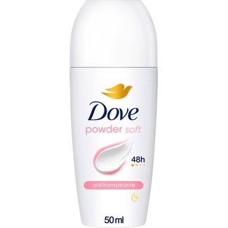 Talc Soft Desodorizante Roll-On embalagem 50 ml - Dove