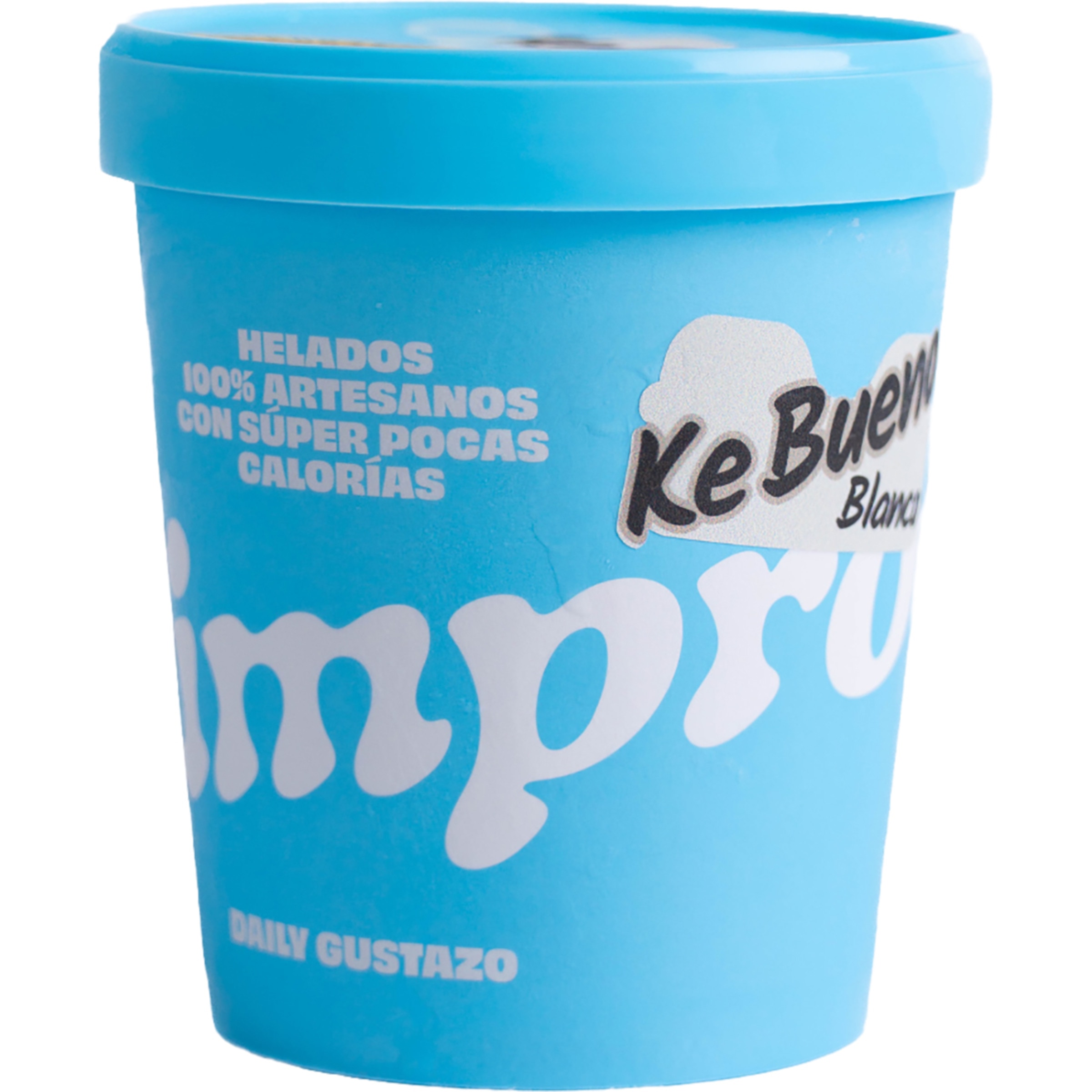 helado de Ke Bueno blanco 100% artesano bajo en calorías tarrina 500 ml