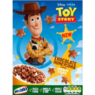 Estrelas de Chocolate Mel Toy Story embalagem 375 g - Weetabix