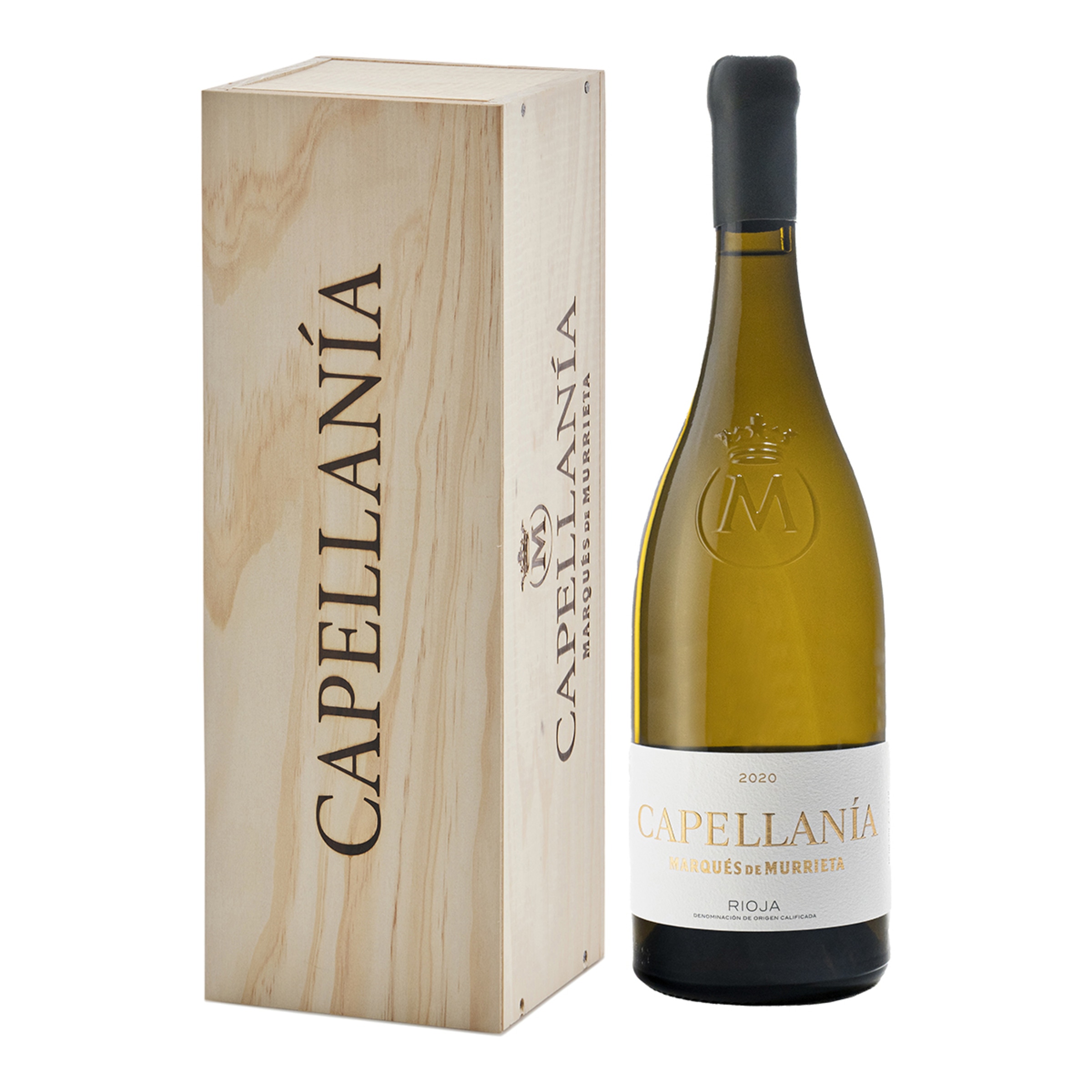 Imagen 0 de Estuche vino blanco Capellanía Gran Reserva Marqués de Murrieta Viura (Macabeo) 2020 Rioja
