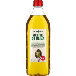 aceite de oliva suave 0,4º contiene aceites refinados, vírgenes y 20% de virgen extra botella 1 l - El Corte Ingles