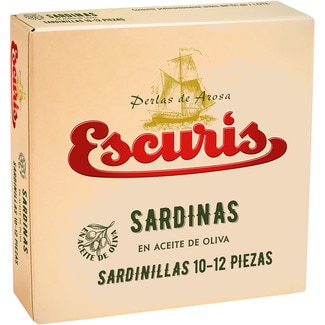 sardinillas en aceite de oliva 8-10 piezas lata 57 g neto escurrido - Escuris