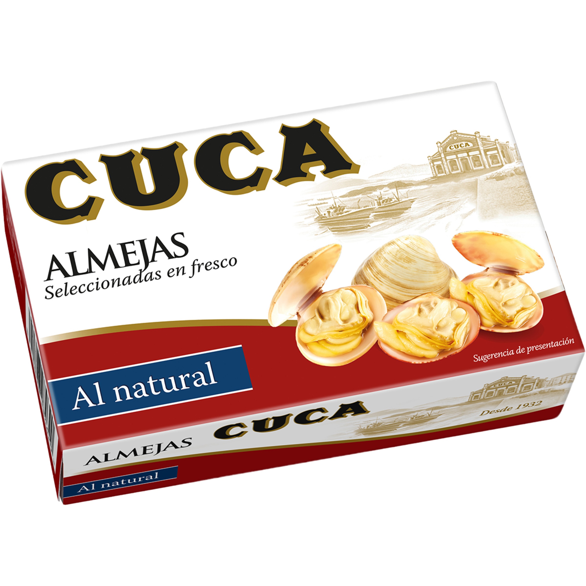 almejas al natural 25-35 piezas lata 63 g neto escurrido