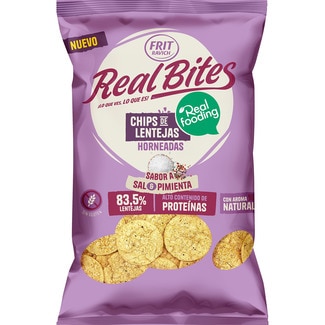 chips de lenteja horneadas sabor a sal & pimienta sin gluten bolsa 80 g - Frit Ravich