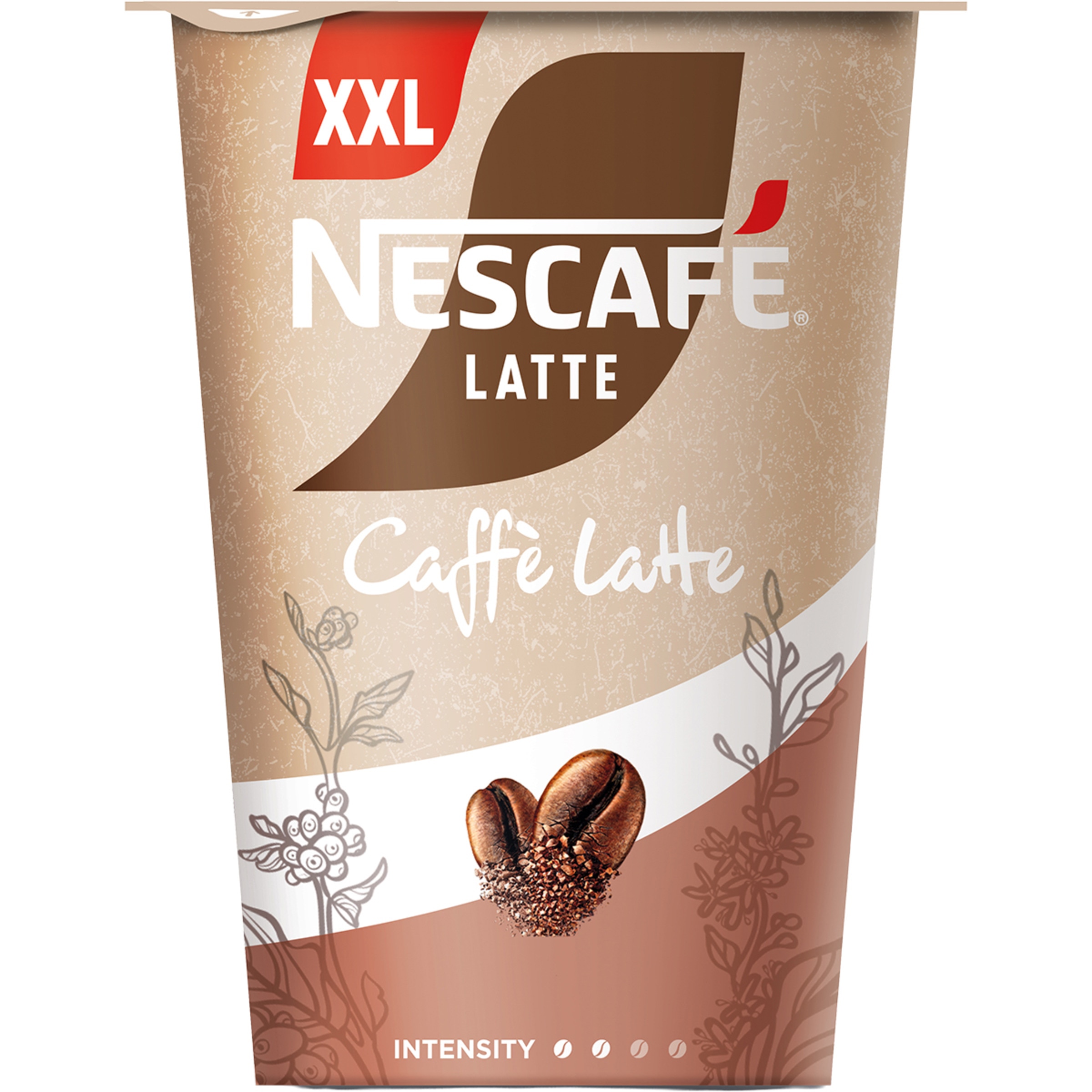 Caffé Latte bebida láctea de café  con leche sin gluten vaso 365 g