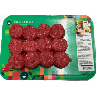 Almôndegas de Bovino Bio a Vácuo 12 unidades embalagem 380 g - Biologic