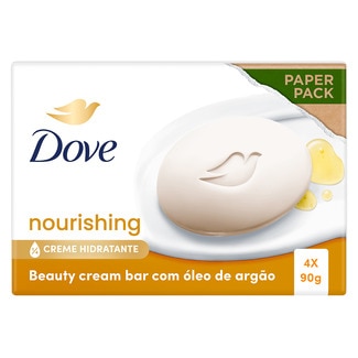 Sabonete Sólido Argan Oil  4x90gr embalagem 4 unidades - Dove