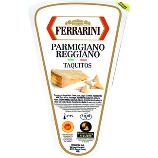 queso italiano de vaca en taquitos DOP Parmigiano Reggiano envase 120 g - Ferrarini