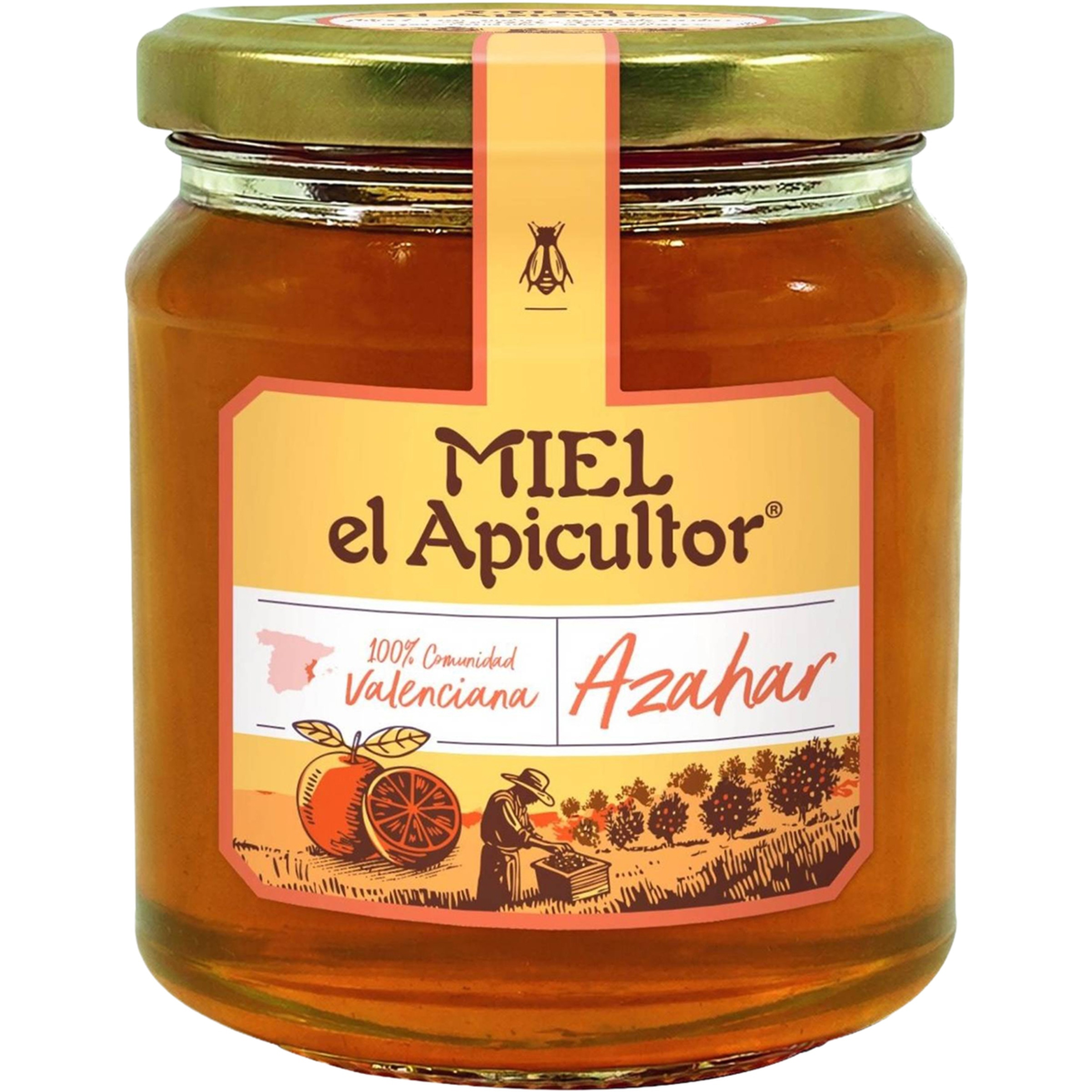 miel de azahar 100% Comunidad Valenciana tarro 375 g
