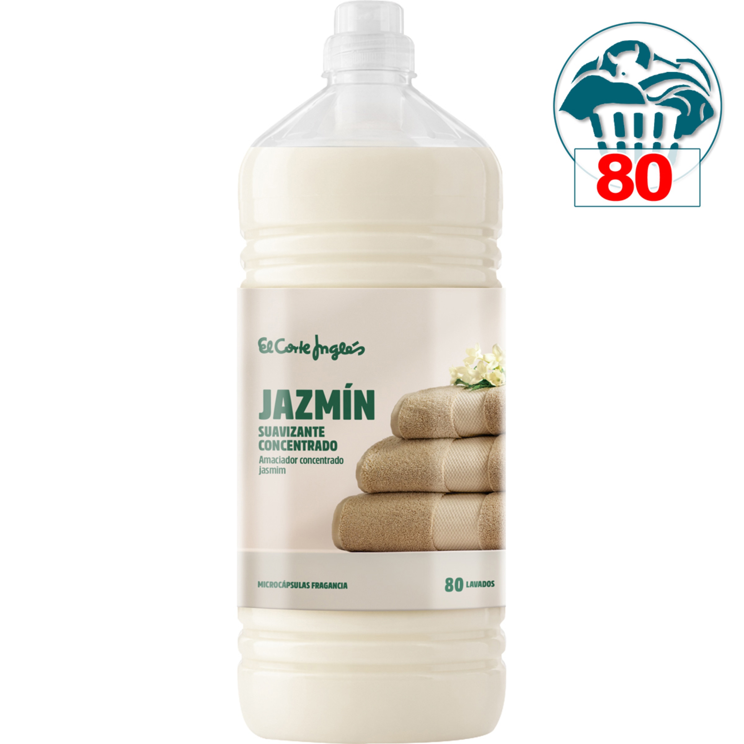 suavizante concentrado Jazmín botella 80 dosis