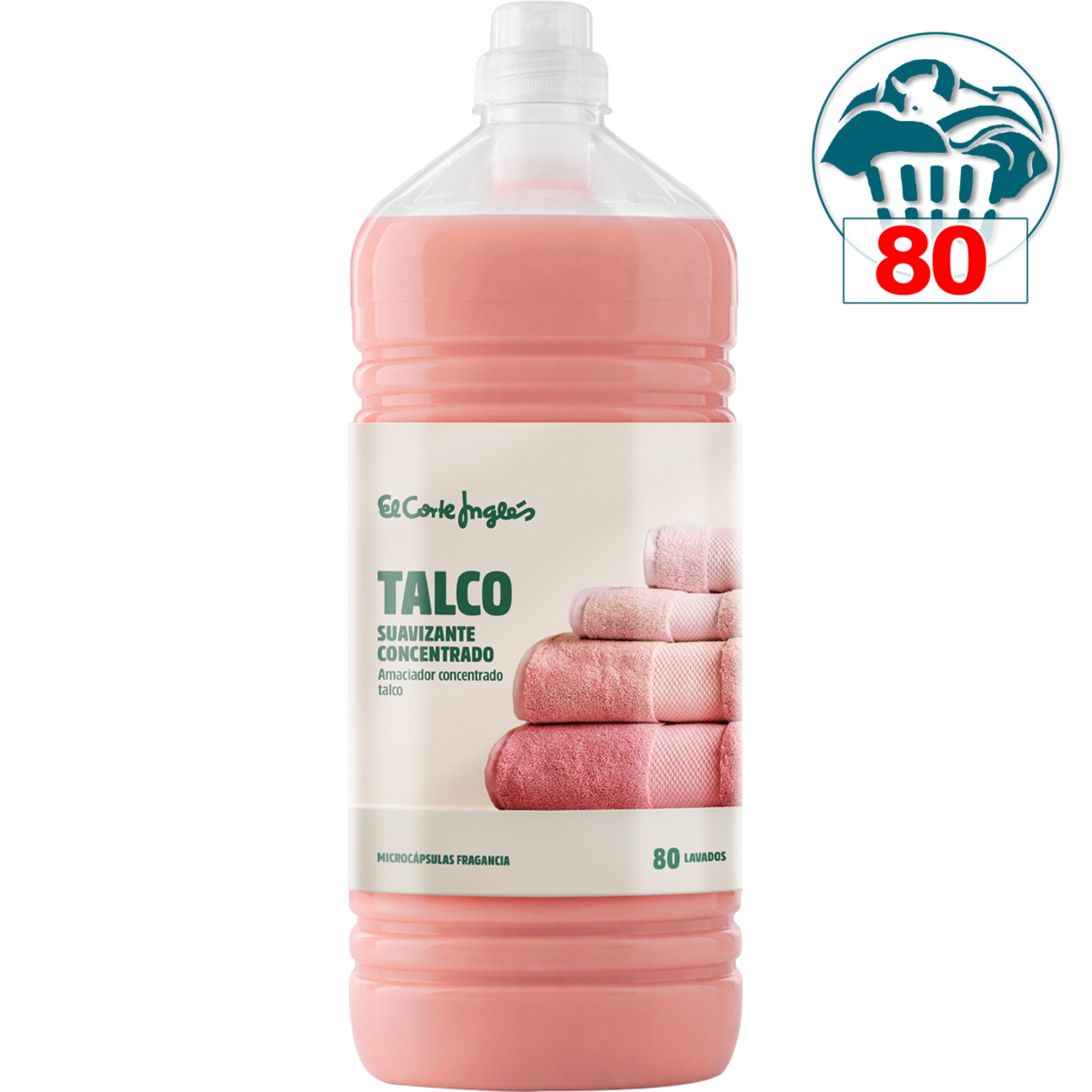 suavizante concentrado Talco botella 80 dosis