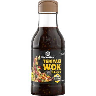 salsa teriyaki wok con sésamo tostado botella 250 ml - Kikkoman