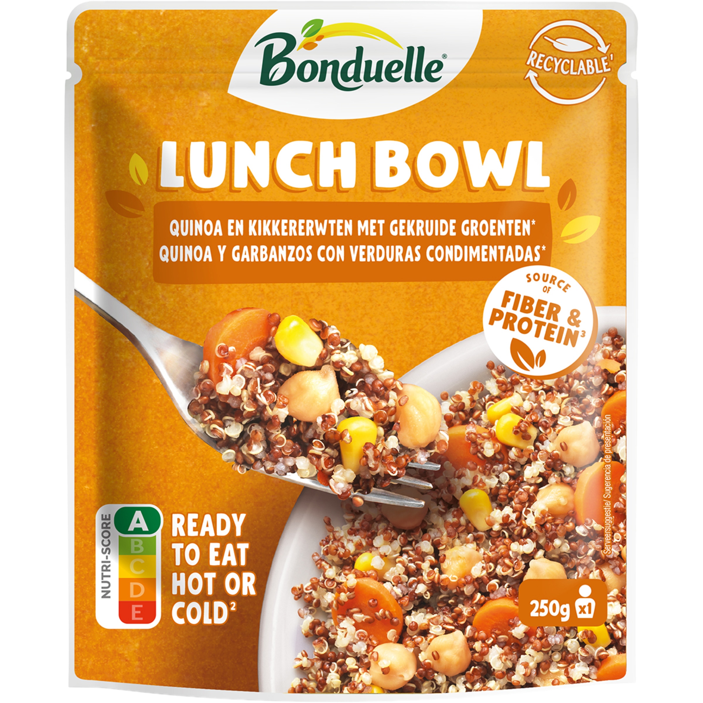 lunch bowl con quinoa envase 250 g neto escurrido
