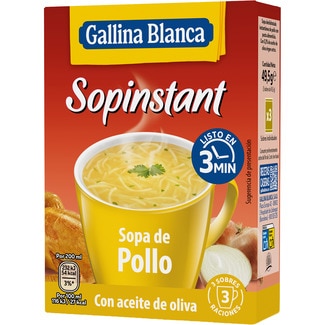 Sopinstant sopa de pollo pack 3 sobres 39 g - Gallina Blanca