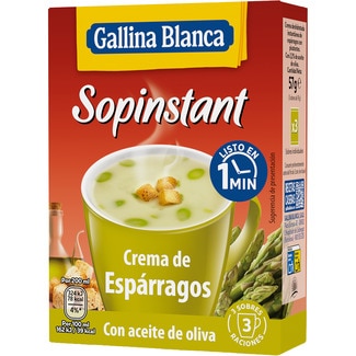 Sopinstant crema de espárragos pack 3 sobres 57 g - Gallina Blanca