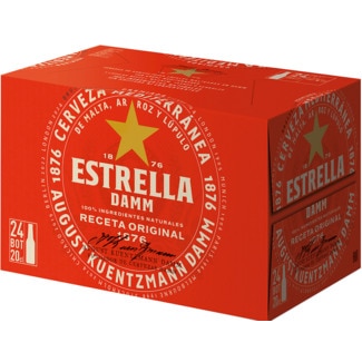 Cerveja Pack 24 unidades garrafa 20 cl - Damm