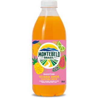 Smoothie Laranja, Goiaba, Ananás e Lima garrafa 750 ml - Montebelo Brasil