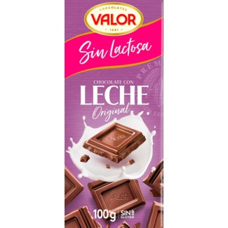 Chocolate de Leite sem lactose embalagem 100 g - Valor