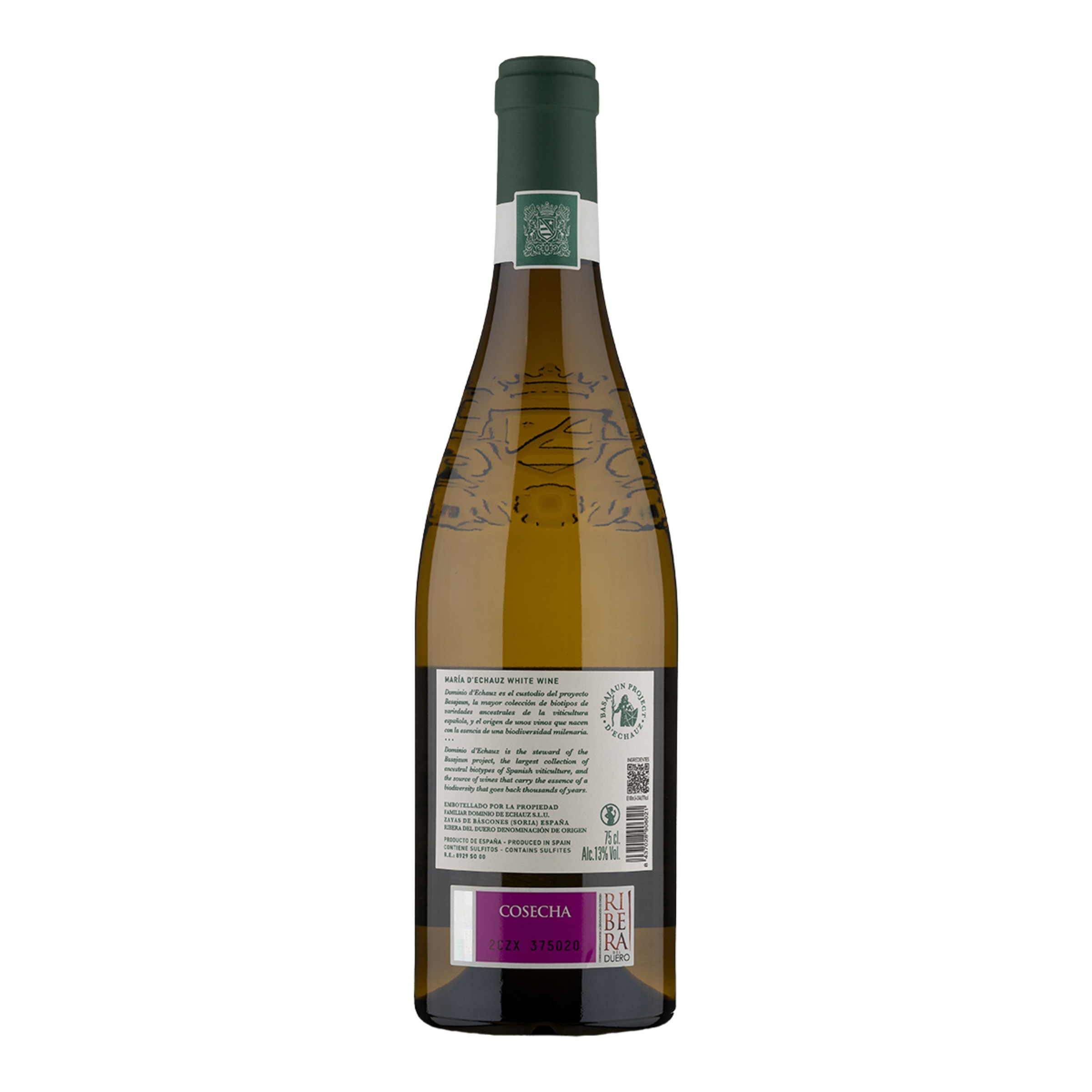Vino blanco María D'Echauz Albillo Mayor 2024 Dominio Echauz Ribera del Duero 2