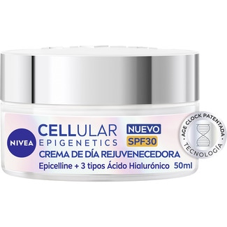 crema de día Rejuvenecedora Cellular Epigenetics SPF-30 tarro 50 ml con epicelline + 3 tpos de Ácido Hialronio - Nivea