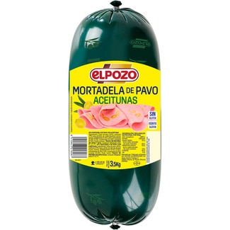 mortadela de pavo con aceitunas - Elpozo