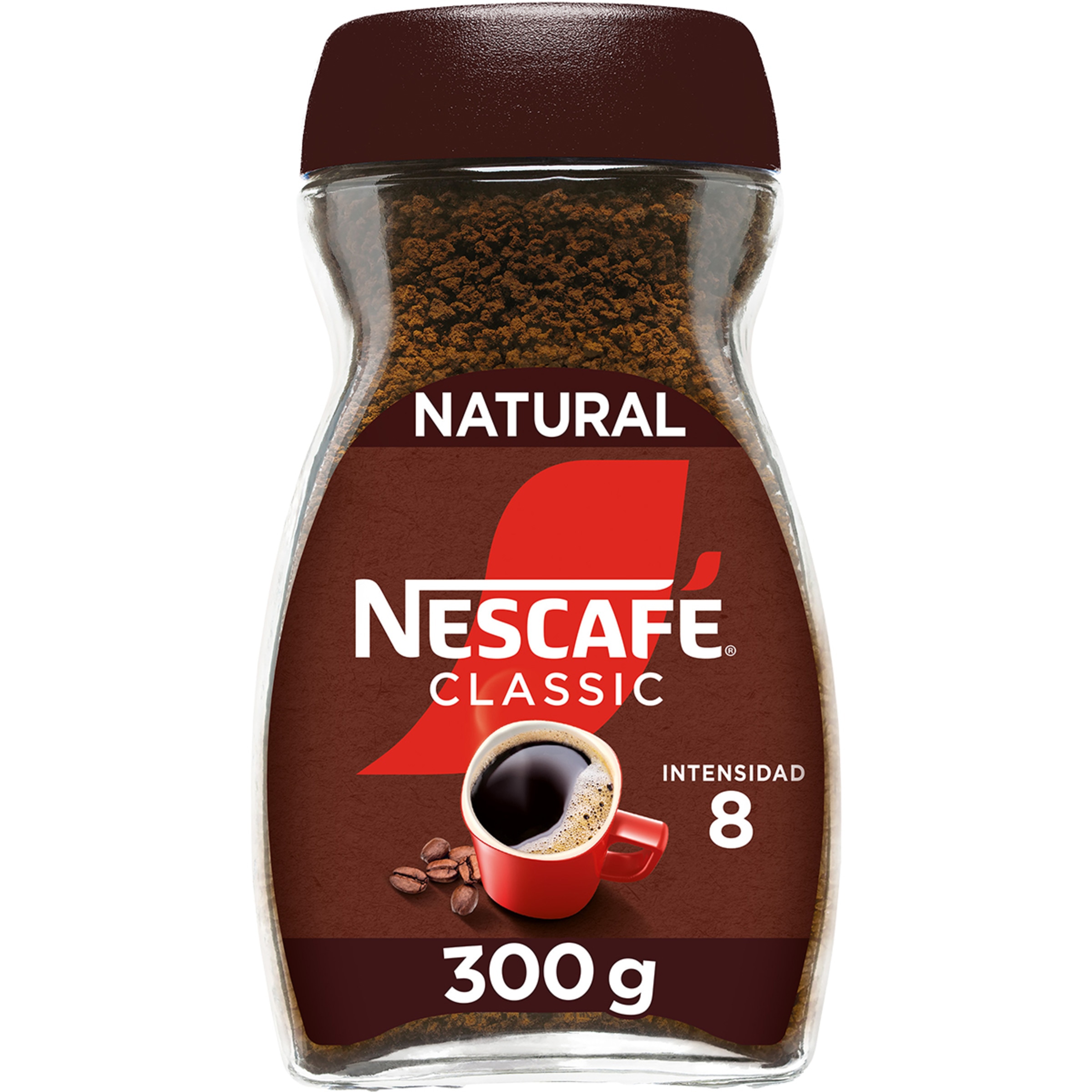 café soluble natural intensidad 8 frasco 300 g