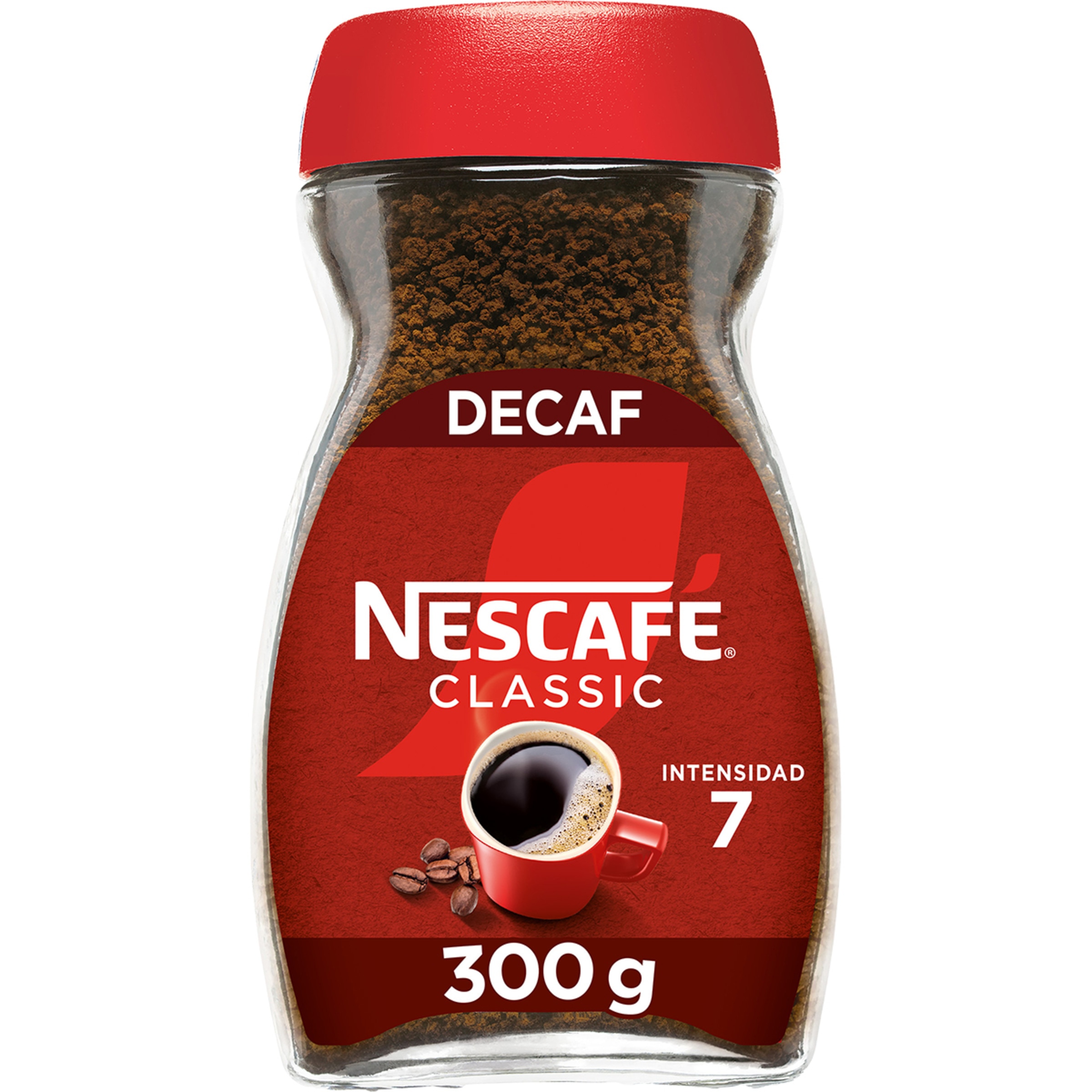 café soluble descafeinado intensidad 7 frasco 300 g