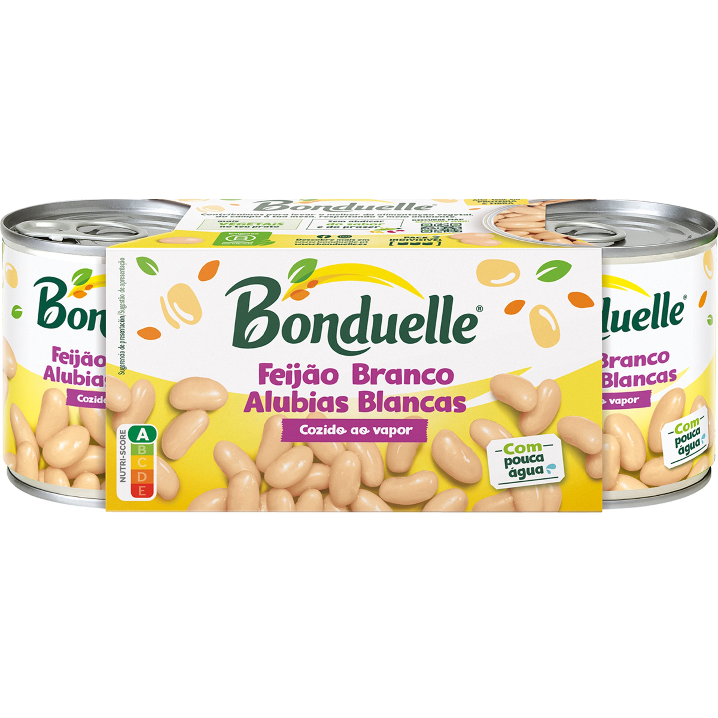 Feijão Branco Pack 3 unidades embalagem 525 g