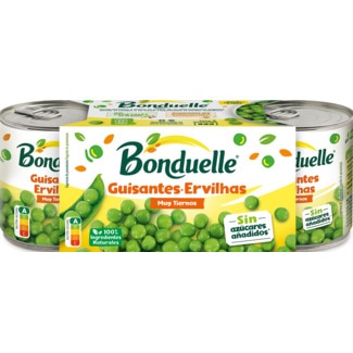 Ervilhas Muito Finas Pack 3 unidades embalagem 600 g - Bonduelle