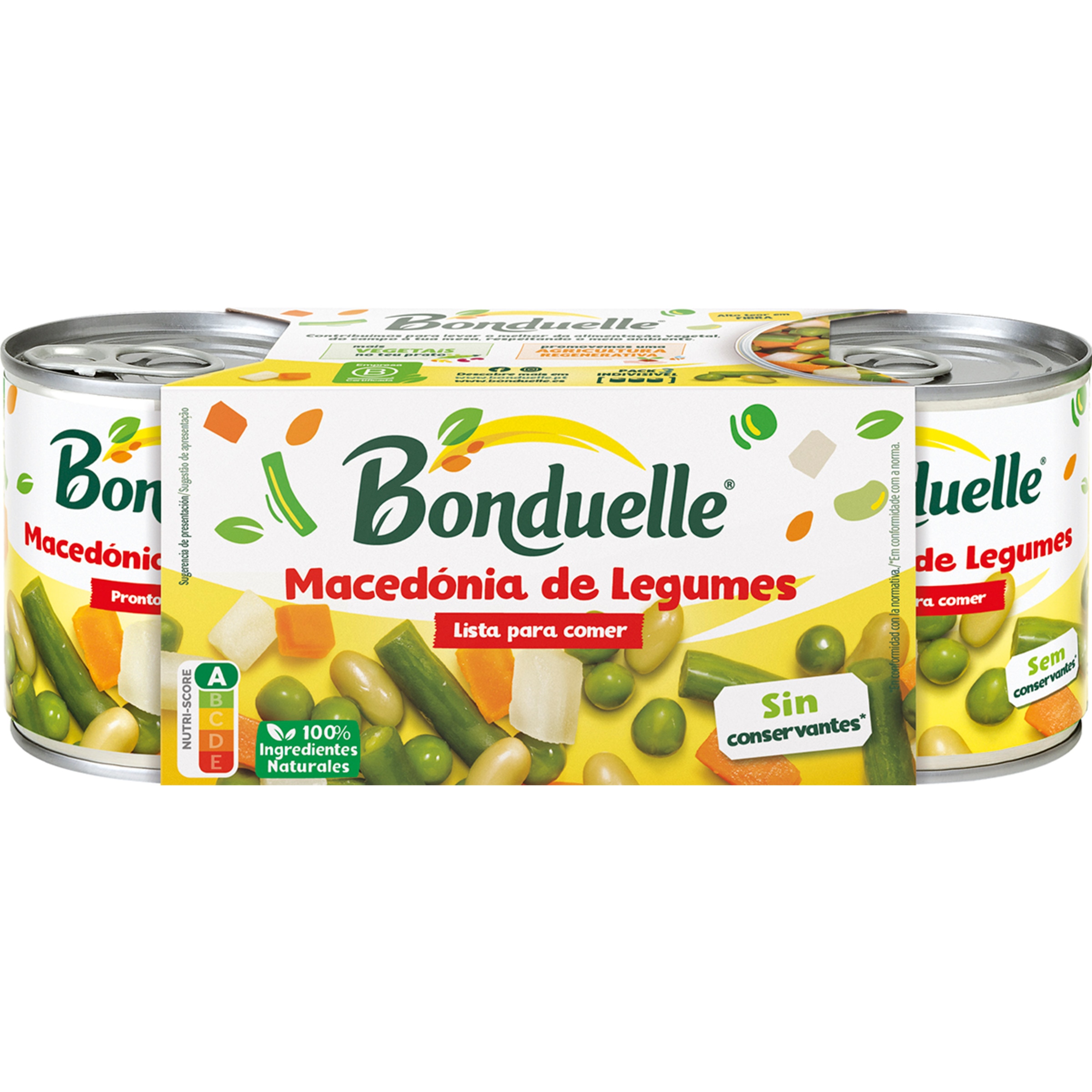 Macedónia de Legumes Pack 3 unidades embalagem 600 g
