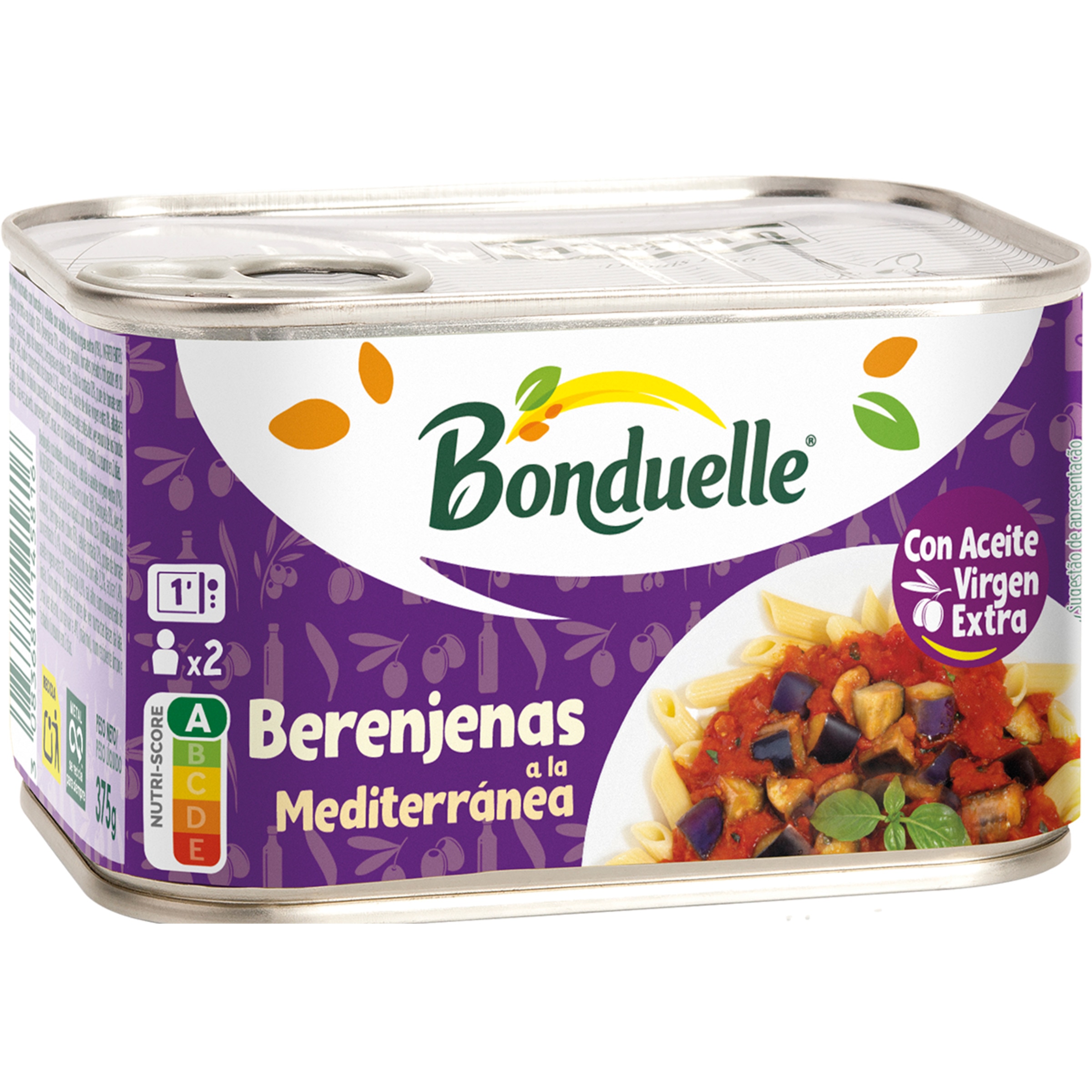 Beringela à Mediterrânea lata 375 g