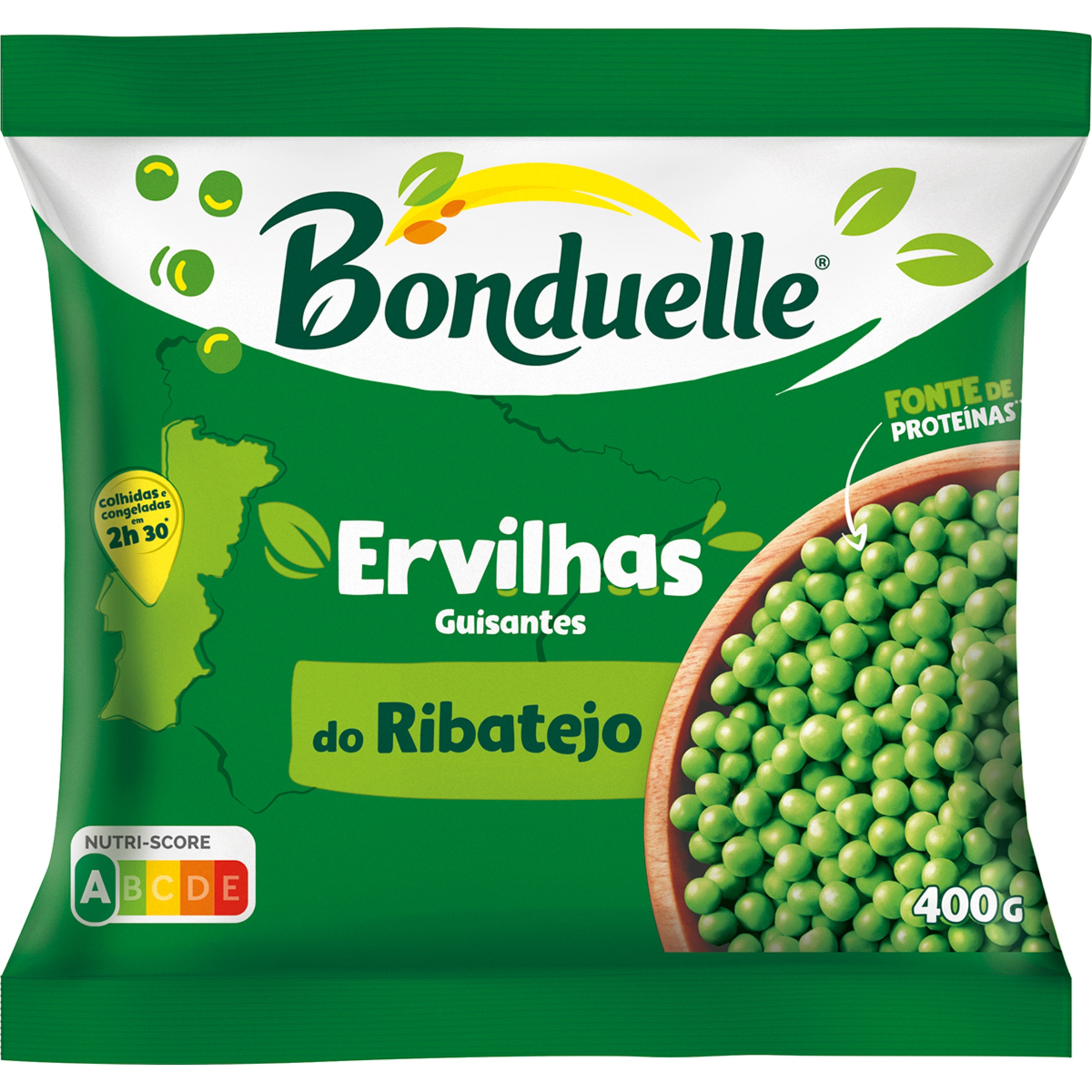 Ervilhas Ultracongeladas do Ribatejo embalagem 400 g