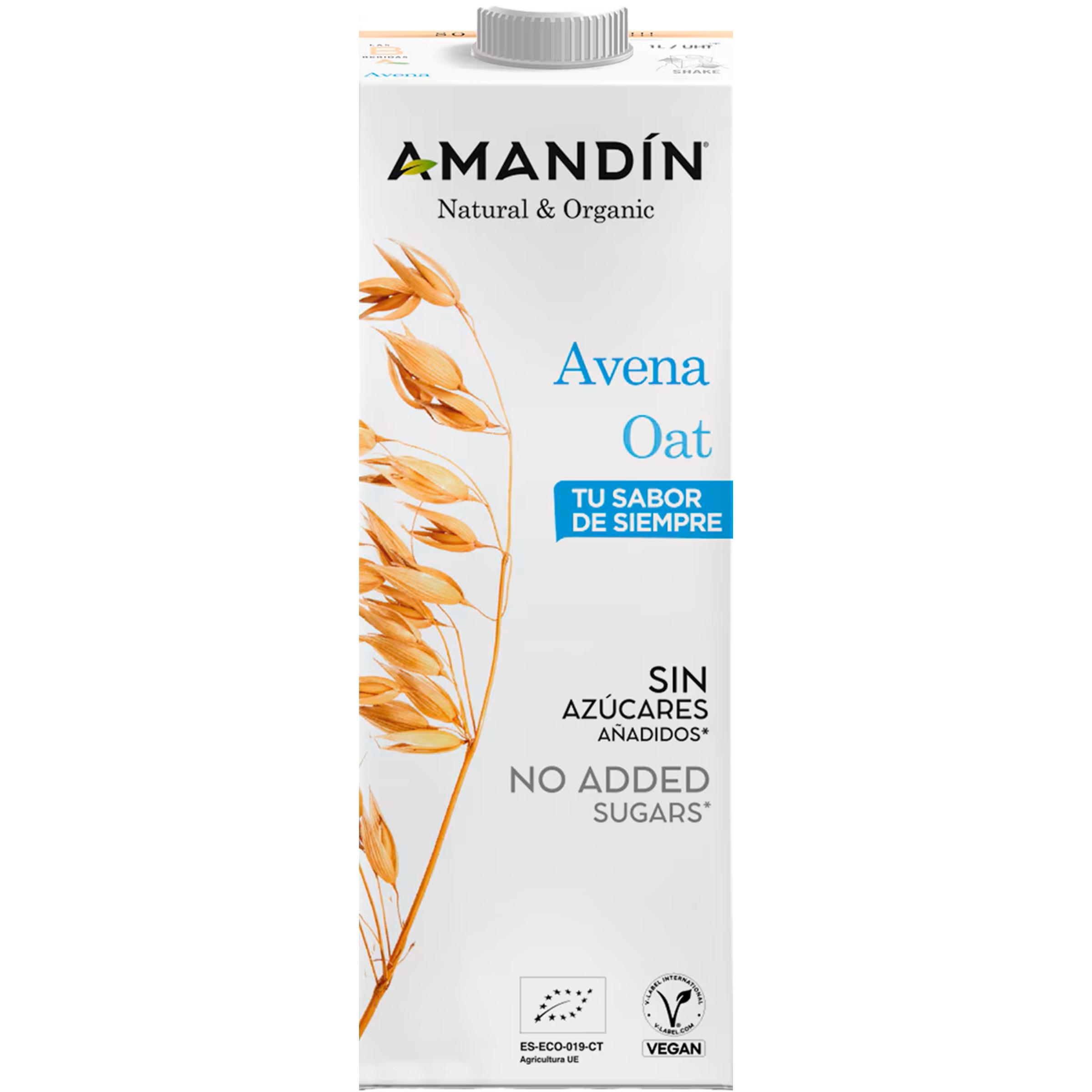 Bebida de Aveia sem Açúcares Adicionados Ecológica embalagem 1 L