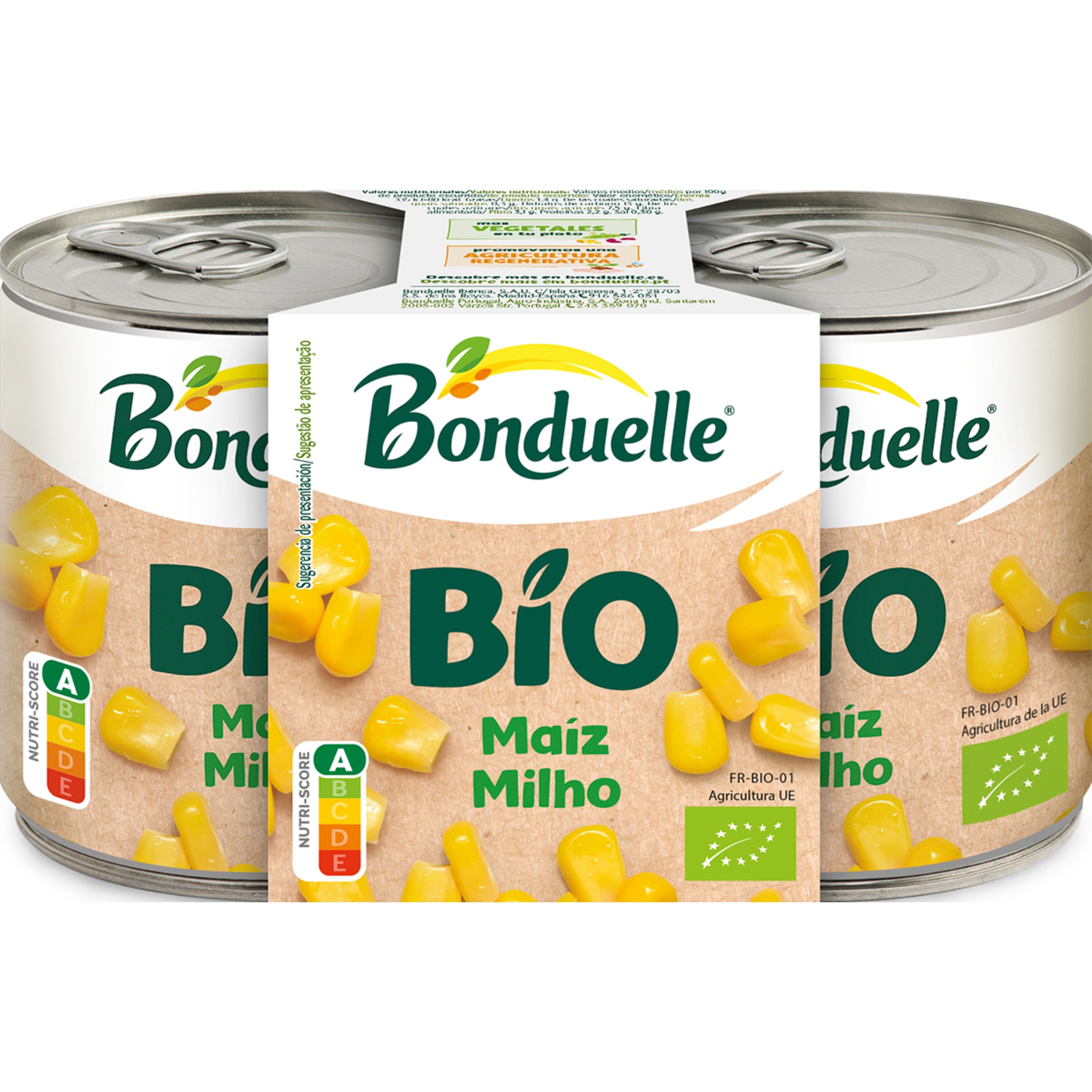 Milho sem Adição de Açúcar Biológico Pack 2 unidades embalagem 300 g